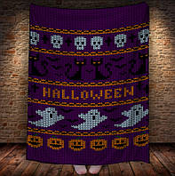 Плед с 3D принтом Halloween Postal