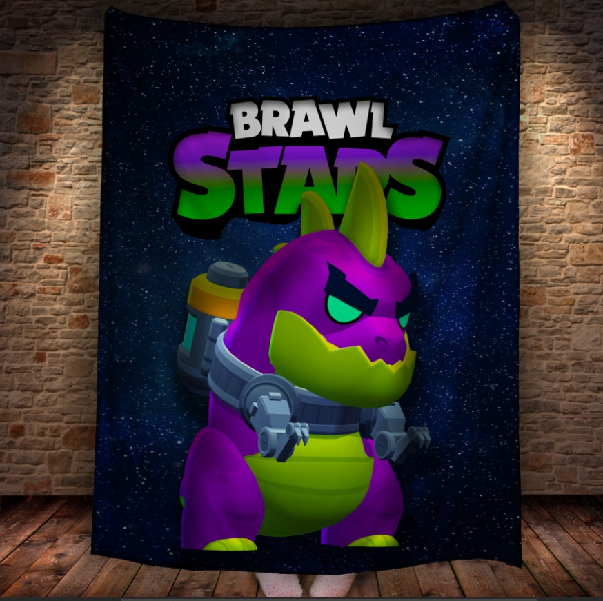 Плед з 3D-принтом Brawl Stars Баз