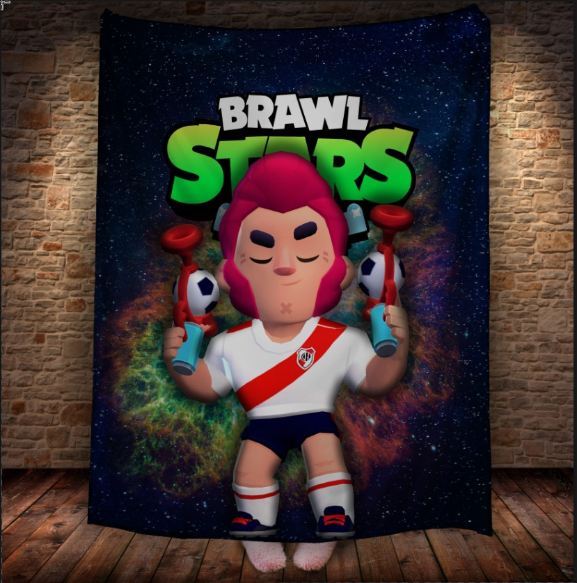 Плед з 3D-принтом Brawl Stars Брок.