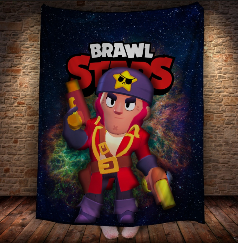 Плед з 3D-принтом Brawl Stars Брок.