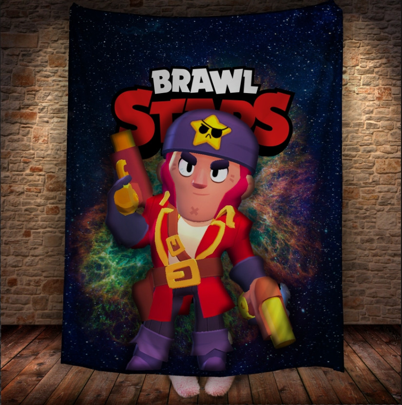 Плед з 3D-принтом Brawl Stars Кольт 150х200 см., фото 1