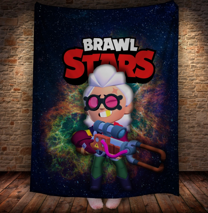 Плед з 3D-принтом на тему Brawl Stars Герої Бравл Старс 150х200 см.