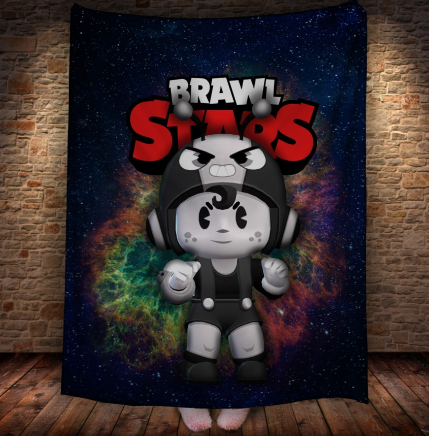 Плед з 3D-принтом на тему Brawl Stars Герої Бравл Старс