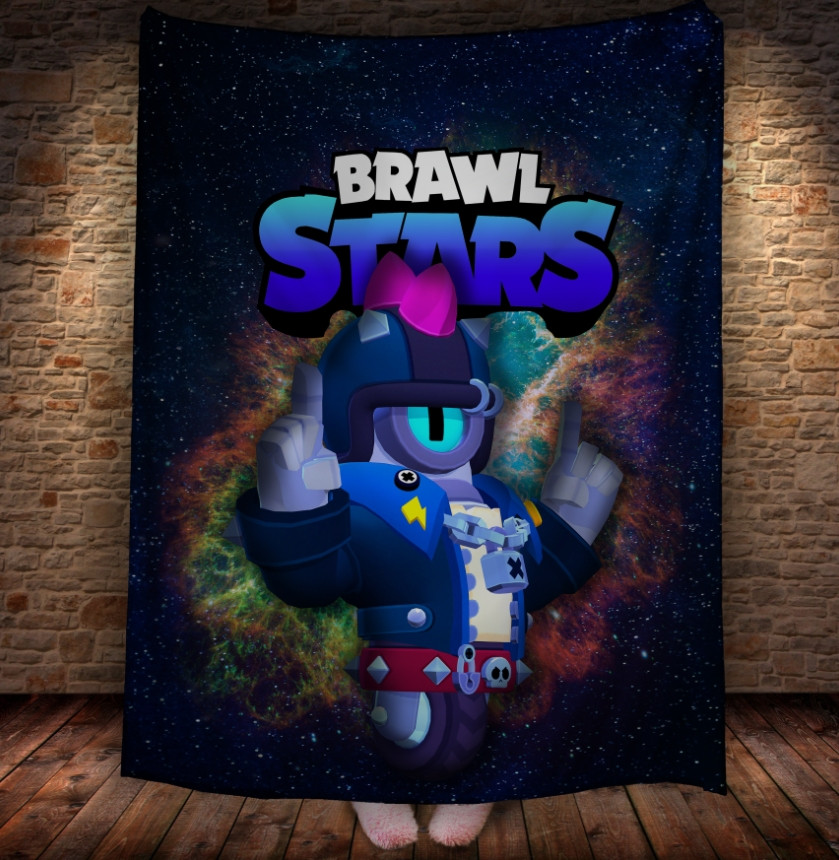 Плед з 3D-принтом на тему Brawl Stars Герої Бравл Старс 150х200 см.