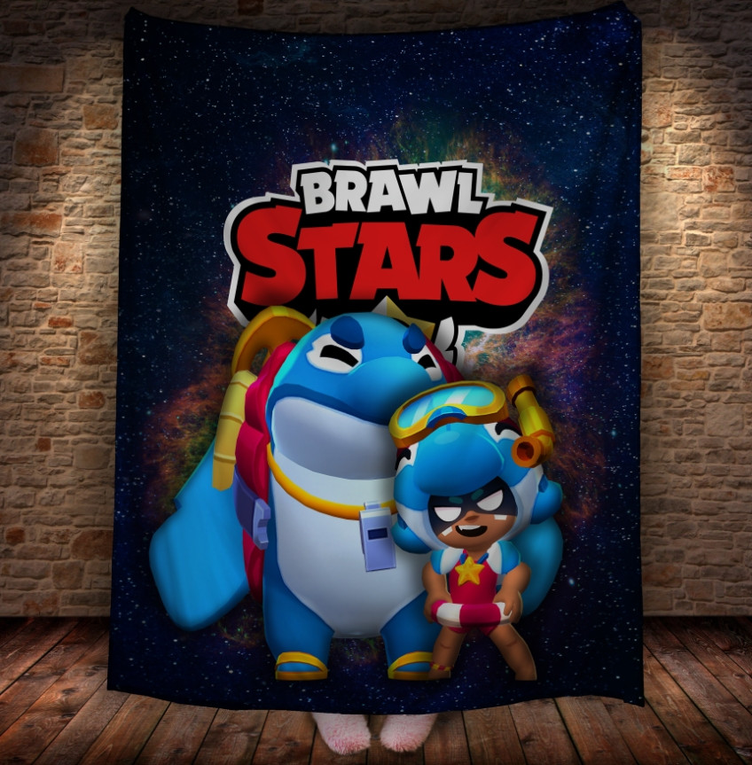 Плед з 3D-принтом на тему Brawl Stars Герої Бравл Старс