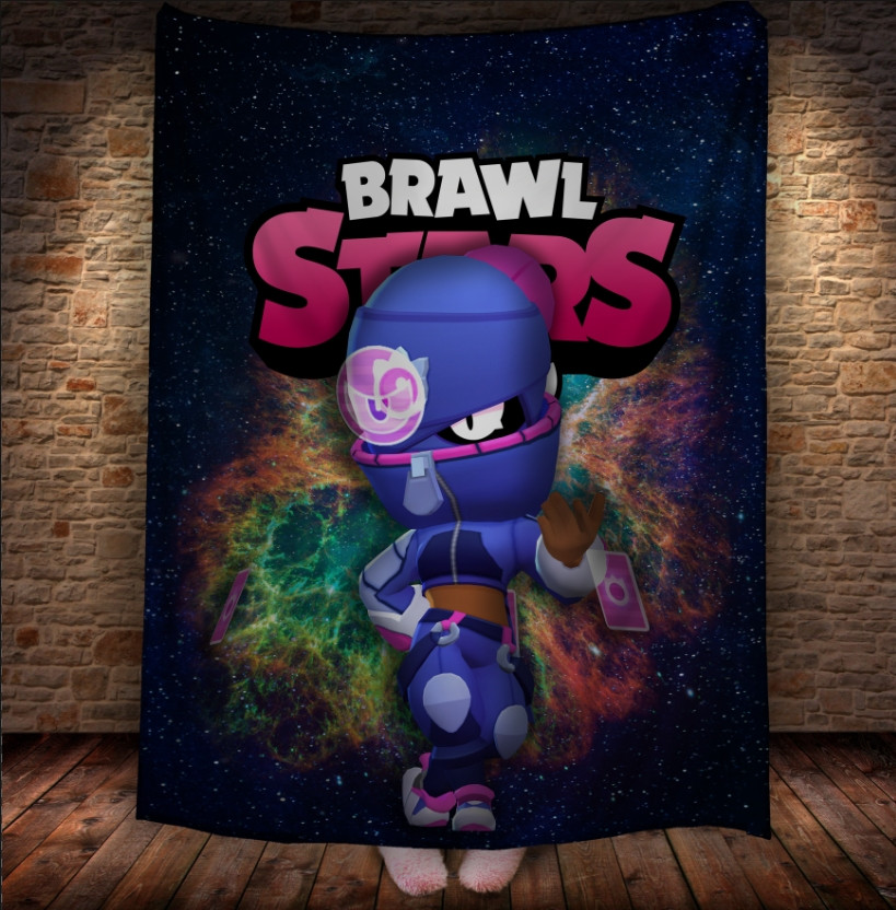 Плед з 3D-принтом на тему Brawl Stars Герої Бравл Старс