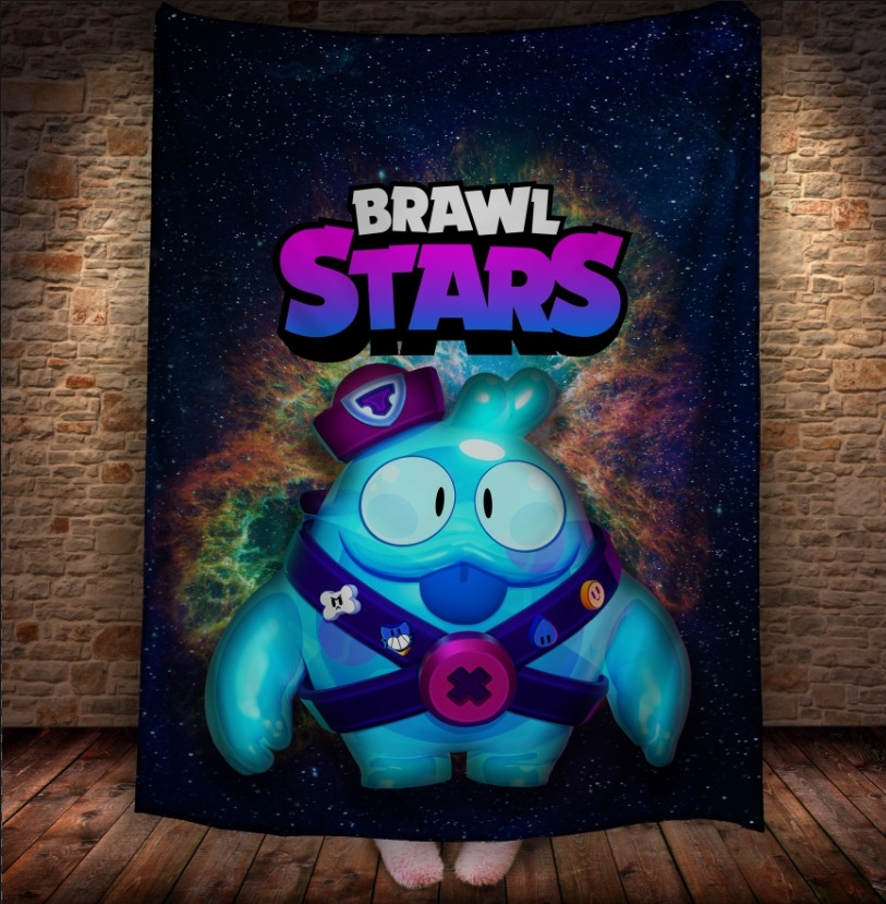 Плед з 3D-принтом на тему Brawl Stars Герої Бравл Старс