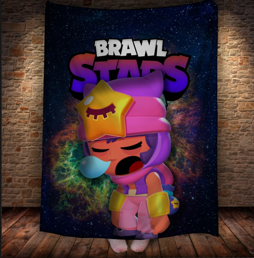 Плед з 3D-принтом на тему Brawl Stars Герої Бравл Старс