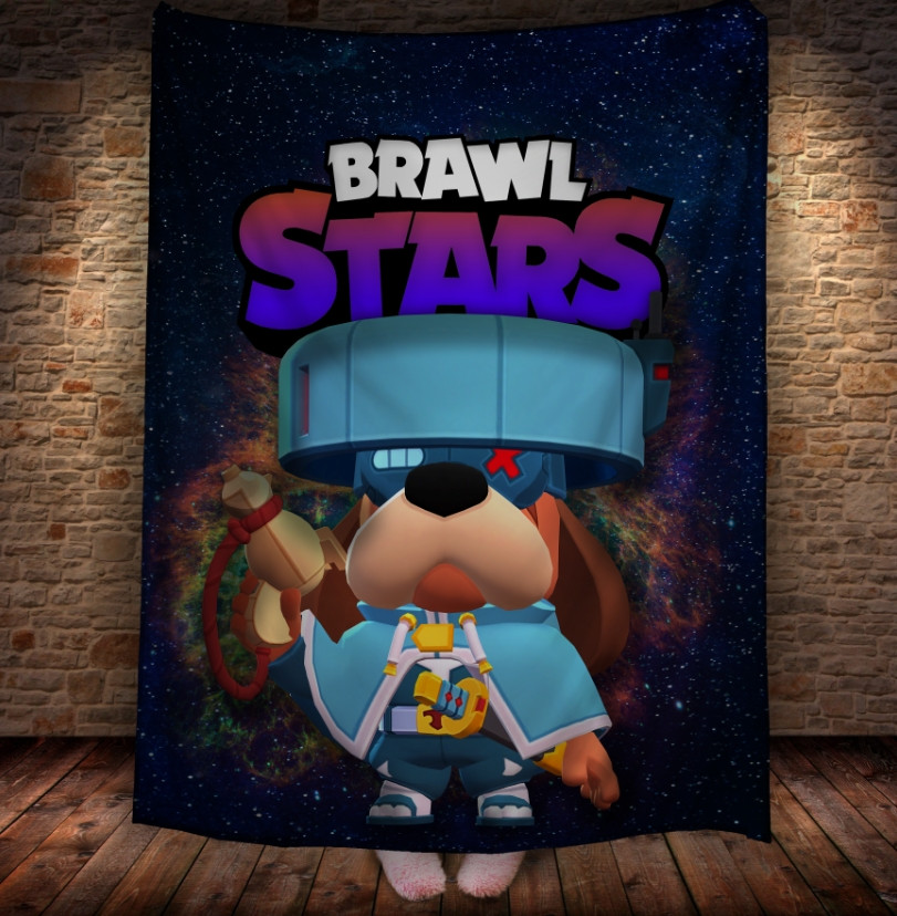 Плед з 3D-принтом на тему Brawl Stars Герої Бравл Старс 150х200 см.