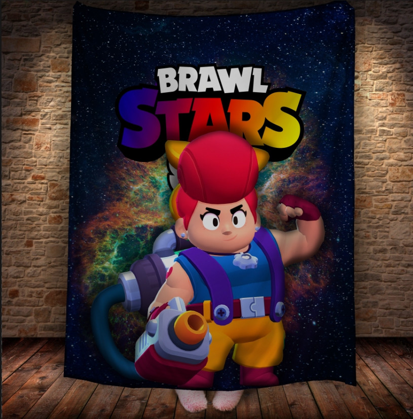 Плед з 3D-принтом на тему Brawl Stars Герої Бравл Старс