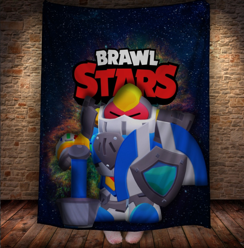 Плед з 3D-принтом на тему Brawl Stars Герої Бравл Старс