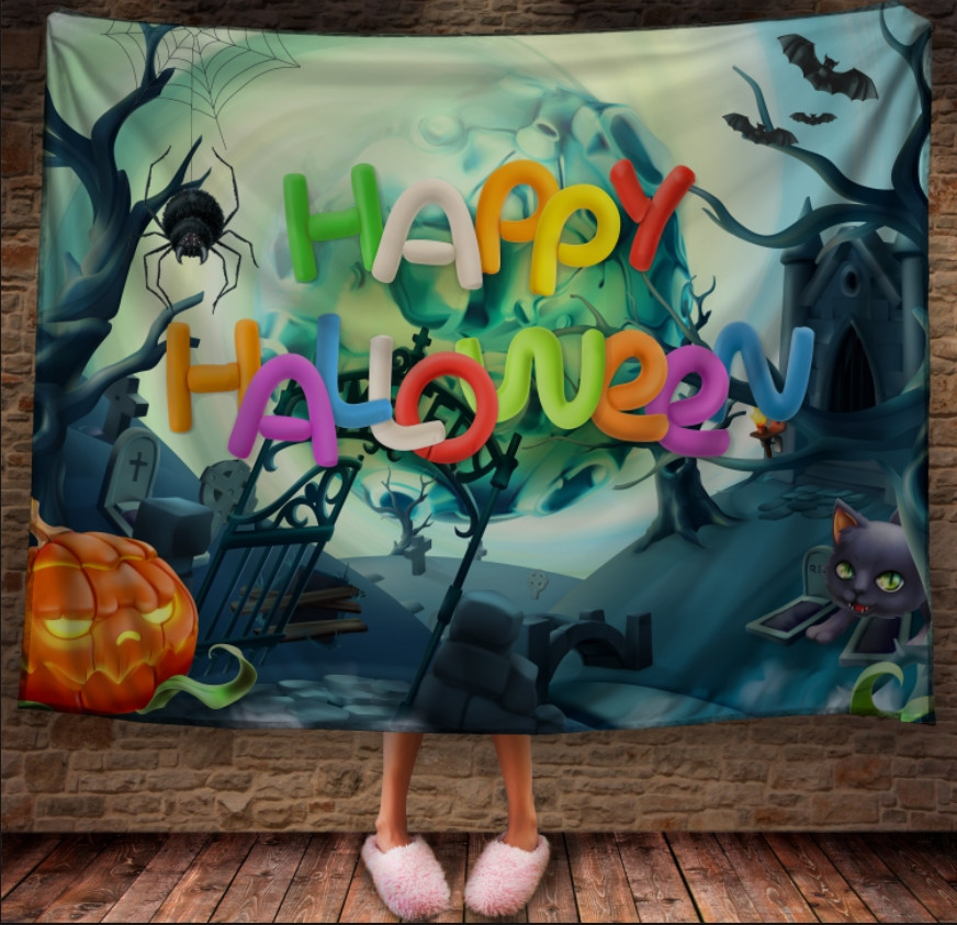 Плед з 3D принтом Happy Helloween