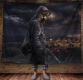 Плед з 3D-принтом S.T.A.L.K.E.R. Ядерна Зима. 150х200 см.