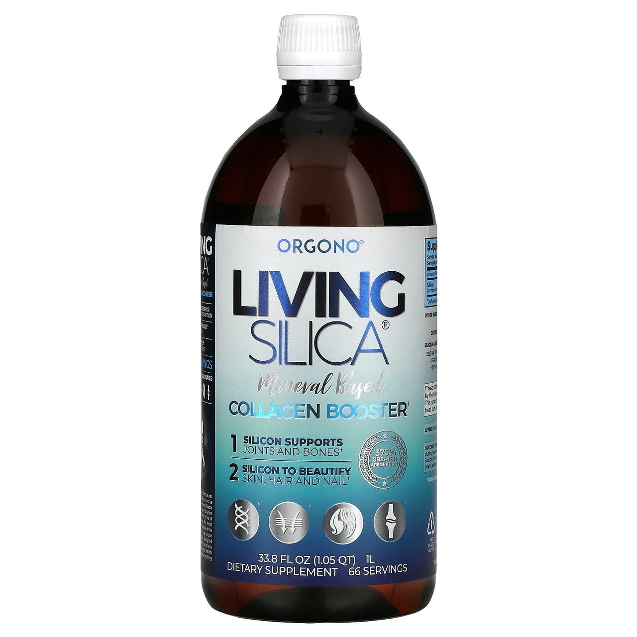 Детокс Силіка, Orgono Living Silica, Collagen Booster (1 L) BX607