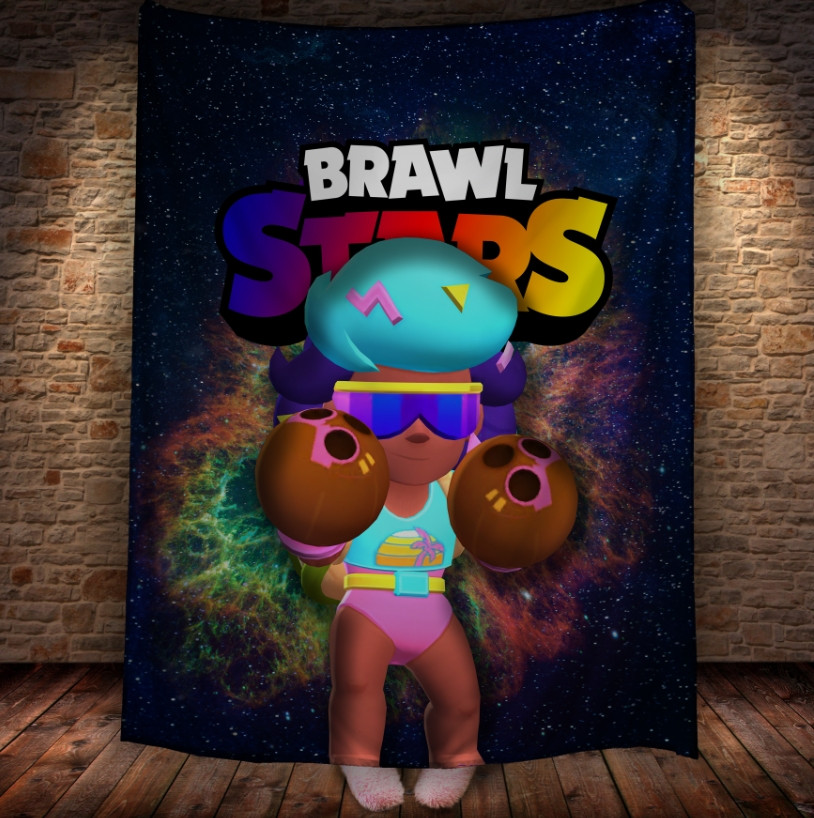 Плед з 3D-принтом на тему Brawl Stars Герої Бравл Старс