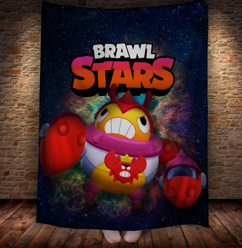Плед з 3D-принтом на тему Brawl Stars Герої Бравл Старс