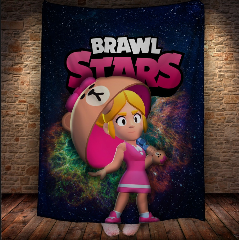 Плед з 3D-принтом на тему Brawl Stars Герої Бравл Старс