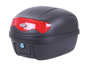 Кофр (багажник) для мотоцикла задній ТАТА YM-0808 (V- 29L) 39.5×39.5×30.5 чорний з червоним