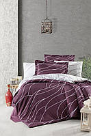 Комплект постельного белья First Choice Mesi Rose сатин 220-200 см бордовый
