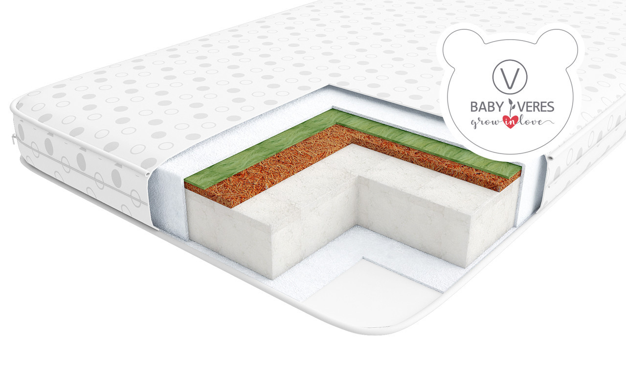 Дитячий матрац Верес HOLLOWFIBER LUX 120х60х12 см
