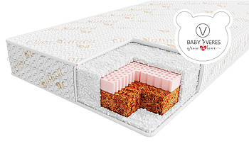 Дитячий матрац Baby Veres Latex+ Memory Organic 120х60х10 см