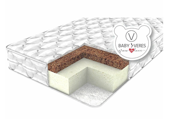 Матрац для новонароджених Baby Veres Hollowfiber Hard 120х60х11 см