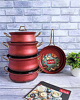 Набор посуды O.M.S. Collection 3045 Red 9 предметов (86309)