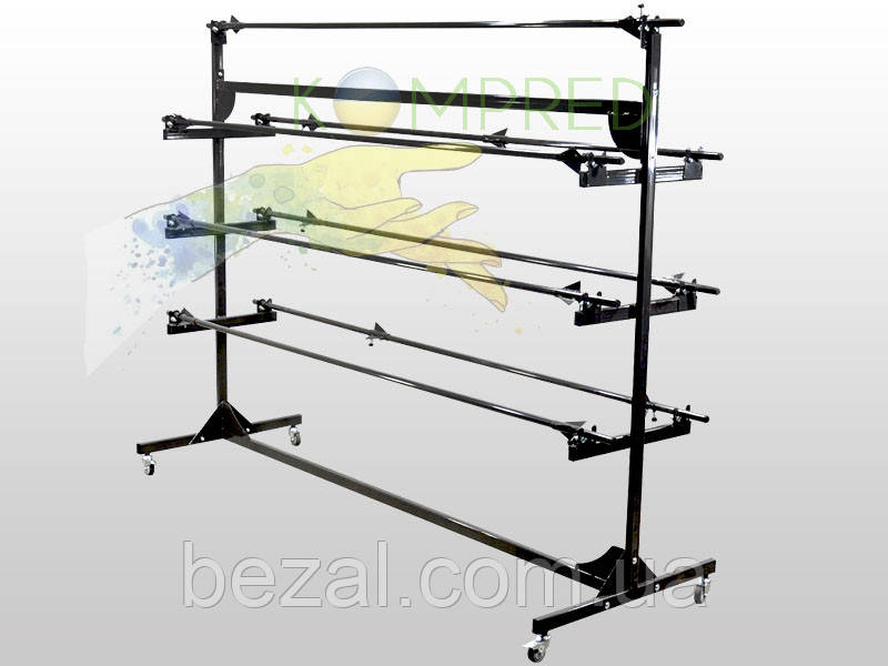 Розмотувач металевий на сім рулонів тканини, фото 1