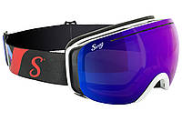 Лыжные маски Swag Pipe Vision (G-Tech blue) Anti-Fog, синие зеркальные