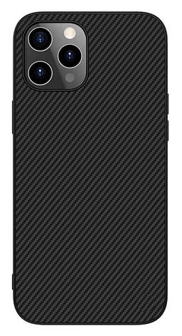 Чохол-накладка Nillkin Synthetic Fibes для iPhone 12/12 Pro 6.1" Чорний (203297), фото 1