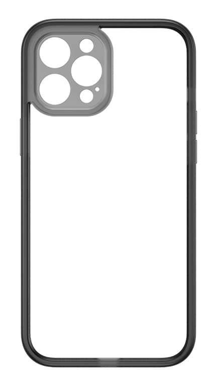 Чохол-накладка Baseus для iPhone 12 Pro Max 6.7" Прозорий/ Чорний (FRAPIPH67N-01)