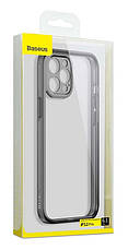 Чохол-накладка Baseus Camera Lens Protector для iPhone 12 Pro 6.1" Прозорий/ Чорний (FRAPIPH61P-01), фото 5
