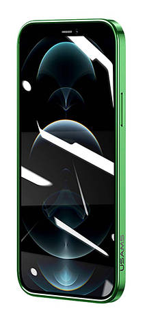 Чохол-накладка USAMS King series для iPhone 12 Pro Max 6.7" Прозорий/ Зелений (924861), фото 3