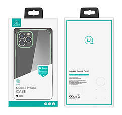 Чохол-накладка USAMS King series для iPhone 12 Pro Max 6.7" Прозорий/ Зелений (924861), фото 5