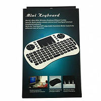 Клавиатура MINI KEYBOARD wireless i8 + тачпад. Беспроводная клавиатура для телевизора TV, компьютера, SMART TV
