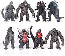 Набір фігурок 8в1 Годзілла проти Кінг-Конгу, 8в1, 9 см — Godzilla vs King Kong, 8in1