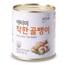 Консервовані равлики Корейського бренда Атомі. 230 грамів