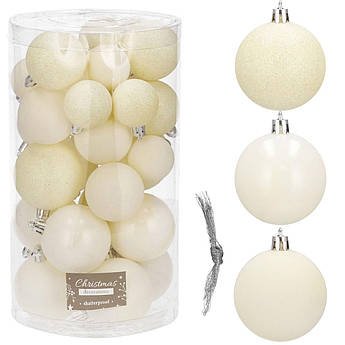 Набір ялинкових куль Springos d=6, 5, 4 см 30 шт CA0176 .