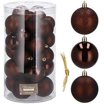 Набір ялинкових куль Springos d=6, 5, 4 см 30 шт CA0177 .