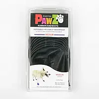Гумові шкарпетки — взуття для собак PAWZ (Поуз) розмір М (12 штук) Чорний