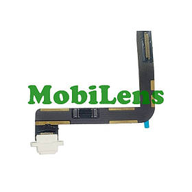 Apple iPad 10.2, 2019, A2197, A2198, A2200, MW702LL/A Шлейф із роз'ємом заряджання білий