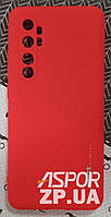 Чохол-накладка для Xiaomi Mi Note 10 lite гумова SMTT- червоний