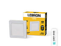 Світлодіодний світильник Lebron L-PSS-1841, 18W, накладної, 220x220x36mm, 4100K, 1260Lm, кут 120 °