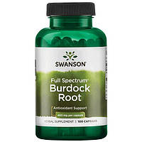 Корень лопуха 460 мг (Burdock Root) Swanson 100 капсул