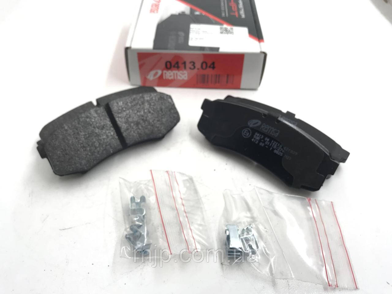 Колодки гальмові задні REMSA 0413.04 4605A458, 4605A389, MZ690577, 04466-60060, 04466-60040, 04466-60020, 04466-60010, фото 1