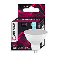 LED лампа VELMAX V-MR16, 8W, 220V, GU5.3, 6500K, 720Lm