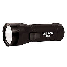 LED-ліхтар ручний акумуляторний LEBRON L-HL-10, ABS, чорний, 1 W, 250 mAh