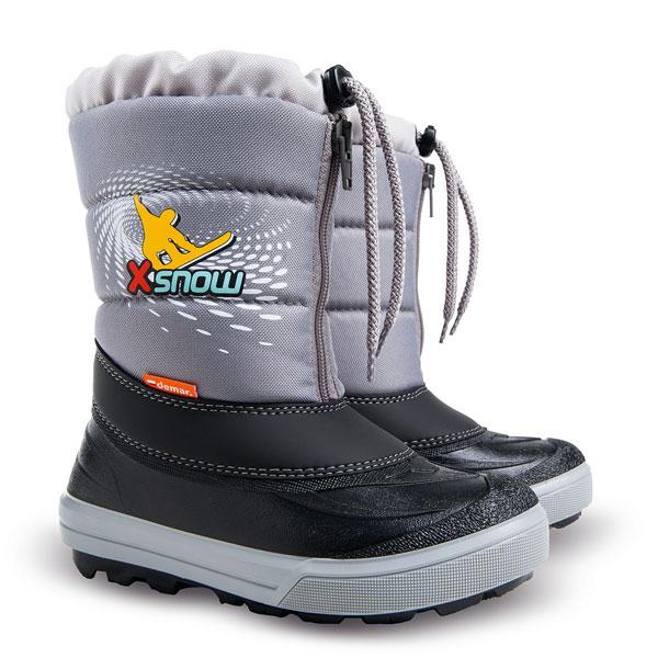 Дитячі зимові чоботи Demar KENNY 2 NC X-SNOW (Демар Кенні сірі) 34-35