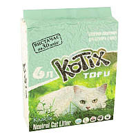 Котикс Тофу KOTIX TOFU наповнювач для котячого туалету Класик, 6 л