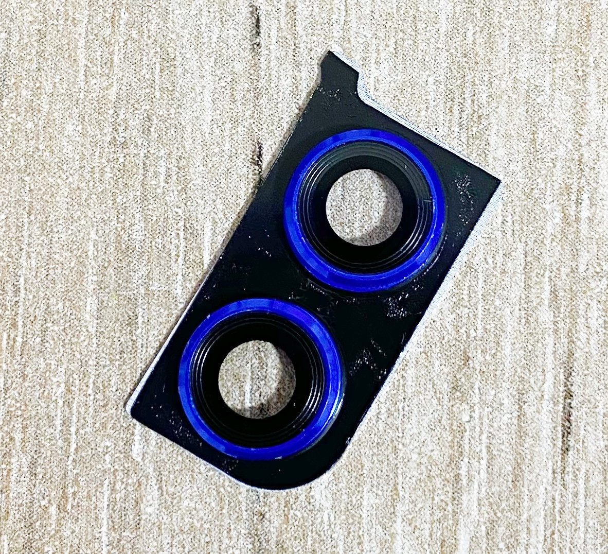 Скло камери Huawei Honor 8X, з рамкою синього кольору